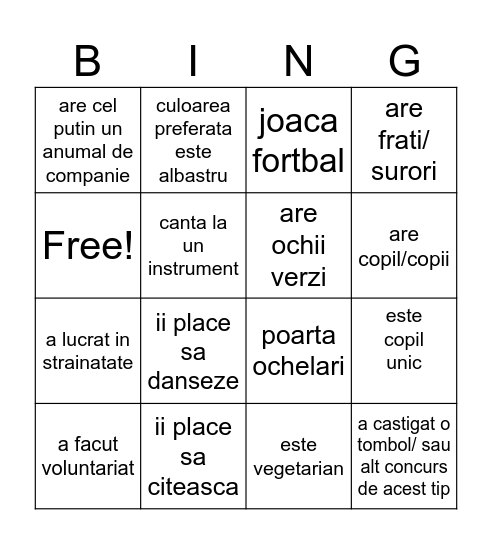 colegi Bingo Card