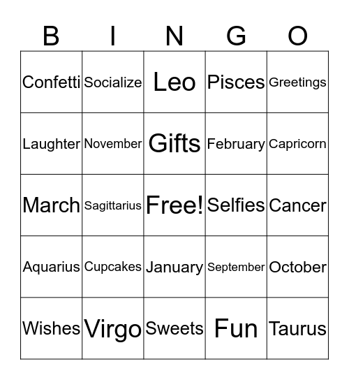 MAYA'S FIRST BIRTHDAY! Bingo Card