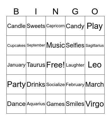 MAYA'S FIRST BIRTHDAY! Bingo Card