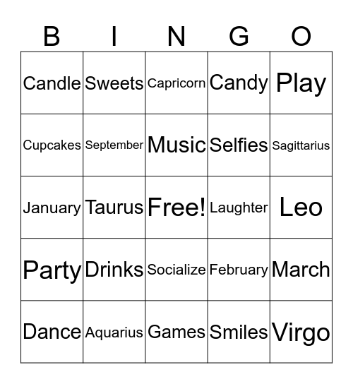 MAYA'S FIRST BIRTHDAY! Bingo Card
