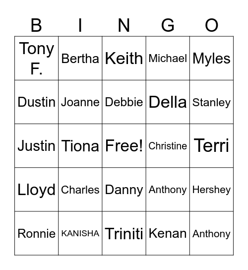 ACTIVE DAY BINGO Card
