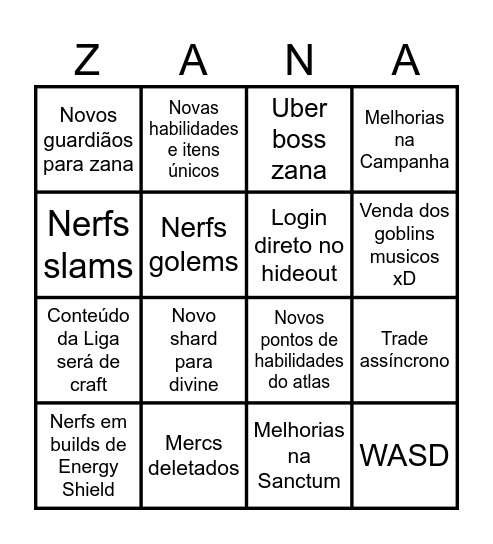 3.27 Poe Bingo Card