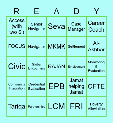 FRI FSM - Ottawa October 2025 Bingo Card