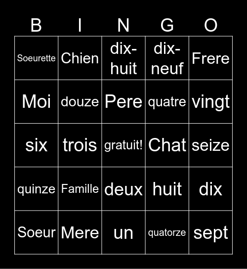 Logan Sadura Bingo Card