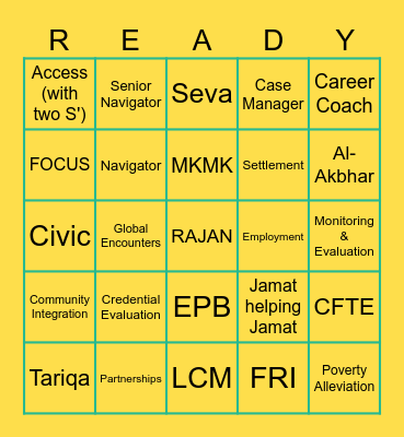 FSM Bingo Card