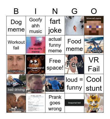 Unusual Bingo 2 Bingo Card