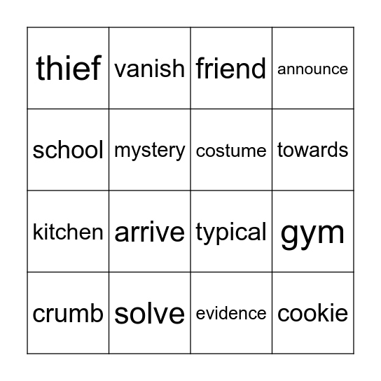 It's a Mystery Bingo Card