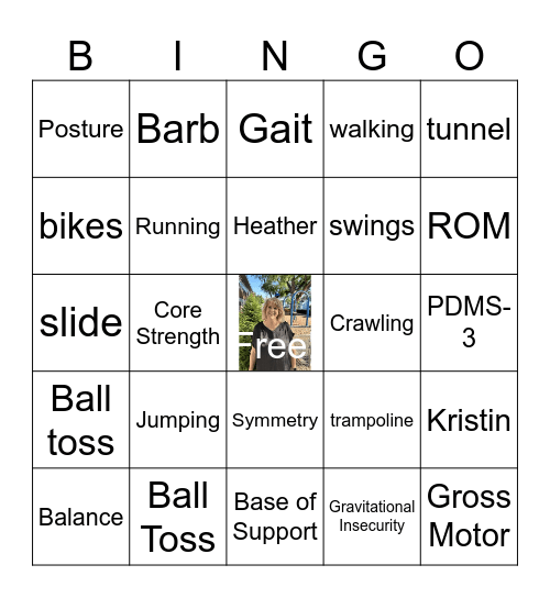 Physical Therapy Month Bingo Card