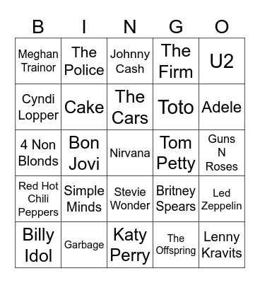 Who did it First Bingo Card