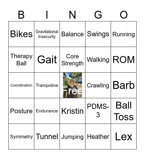 Physical Therapy Month Bingo Card