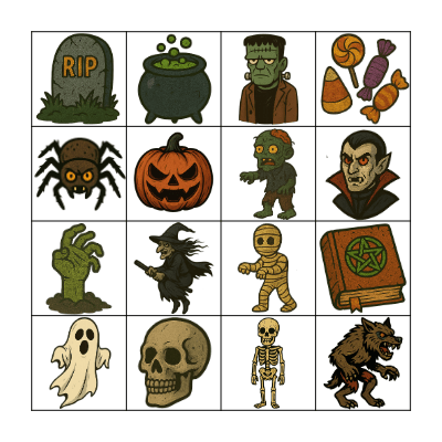 Halloween Bingo Card