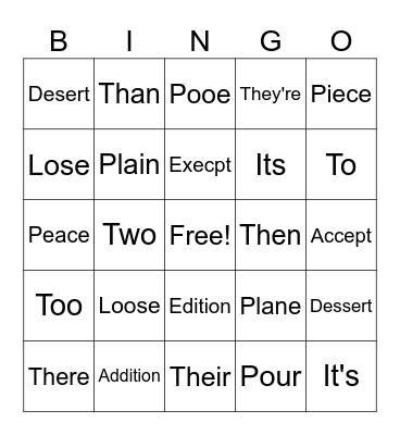 Bingo Card