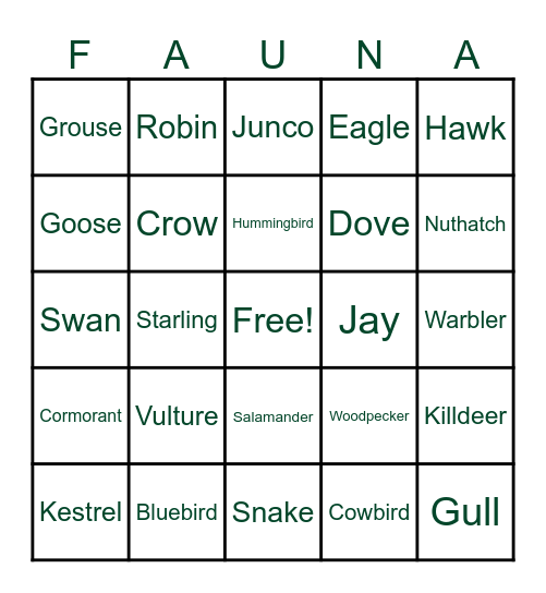 Wild ARC WILD!! Bingo Card