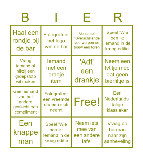 BierBingo Card