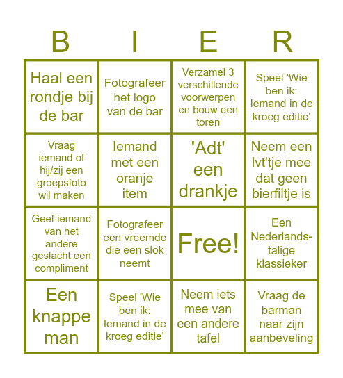 BierBingo Card