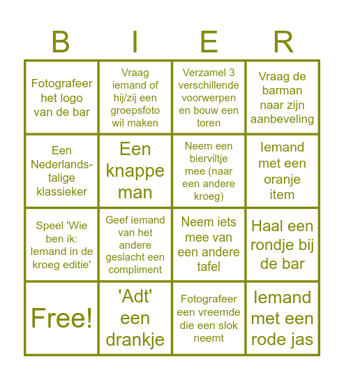 BierBingo Card
