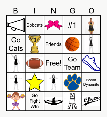 CHEER Bingo Card