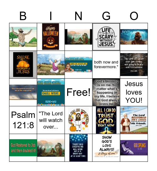 Along the Way -- Lessons from JOB Bingo Card