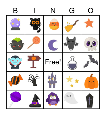 Halloween Bingo Card
