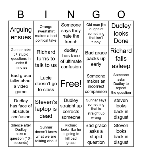 updated modern rev bingo Card