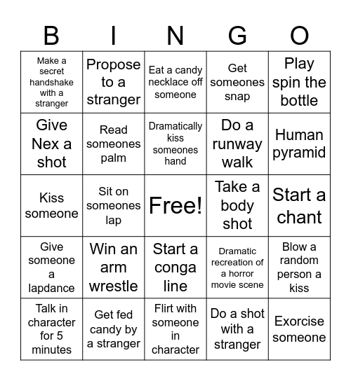 PARTY BINGO Card