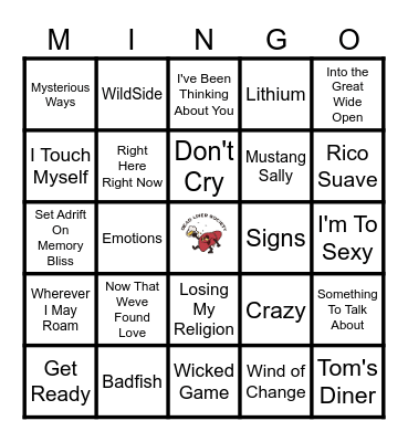 1991 Top Hits! Bingo Card