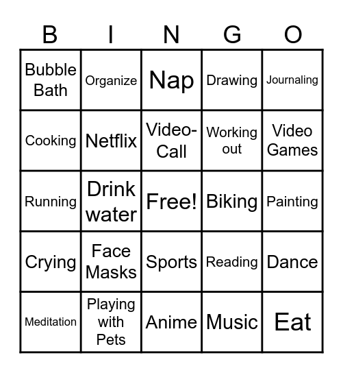 COUNTRY BINGO Card
