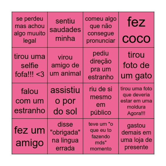 bingo pro noah Bingo Card