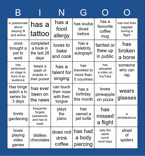 OFFICE Bingo Card