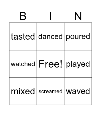 Birthday Bingo Card