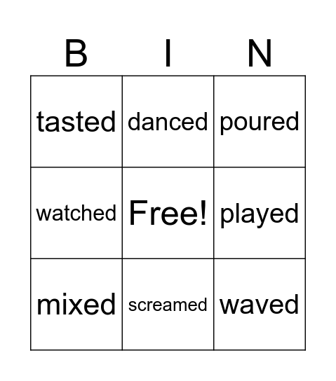 Birthday Bingo Card