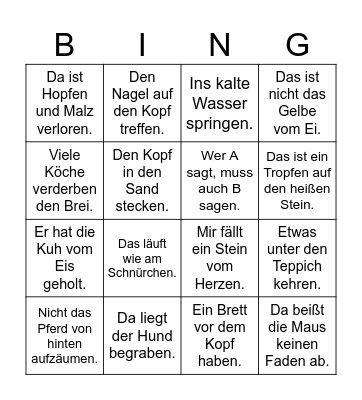 Klugscheißerchen- Bingo Card