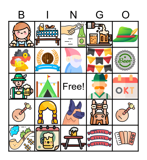 oktoberfest Bingo Card