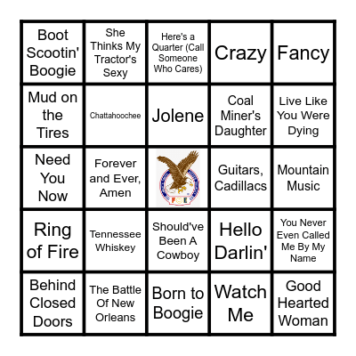 YOU KNOW COUNTRY Bingo Card