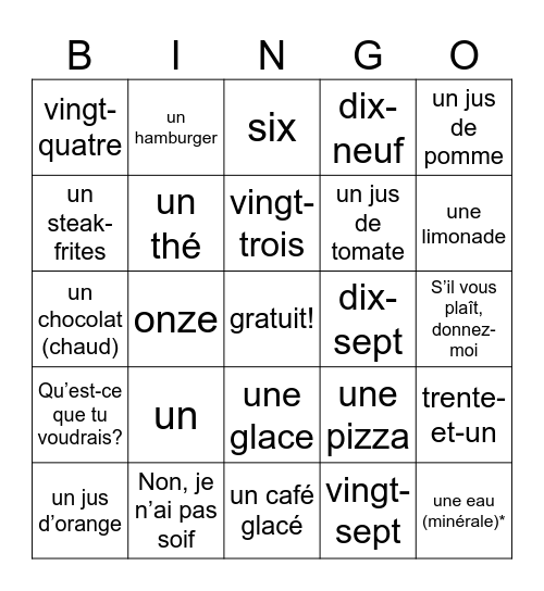 sophia vidal Bingo Card