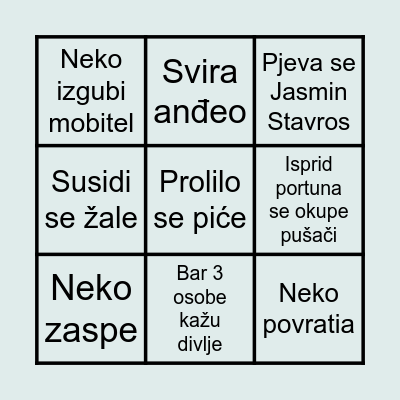 Dujam i Domagoj insane party life XD Bingo Card