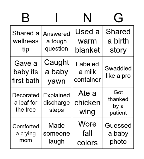Bingo Card