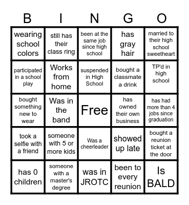30 years, OH MY! Bingo Card
