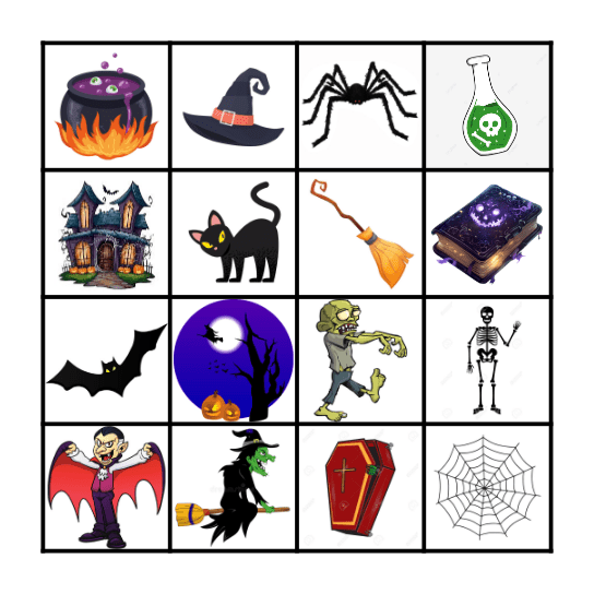 Halloween Bingo Card
