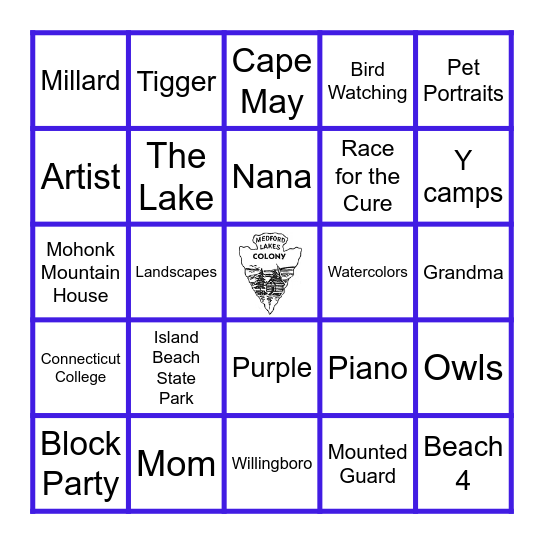 Toni's 90th birthday Bingo! Bingo Card