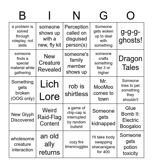 Alterra October 2025 Bingo Card