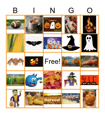 Autumn Bingo Card