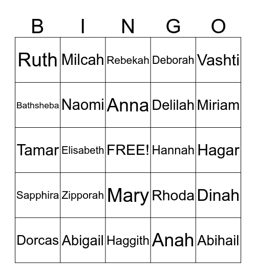 Mother's Day  Bingo Card