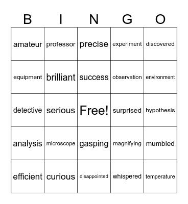 The Case of the Gasping Garbage Bingo Card