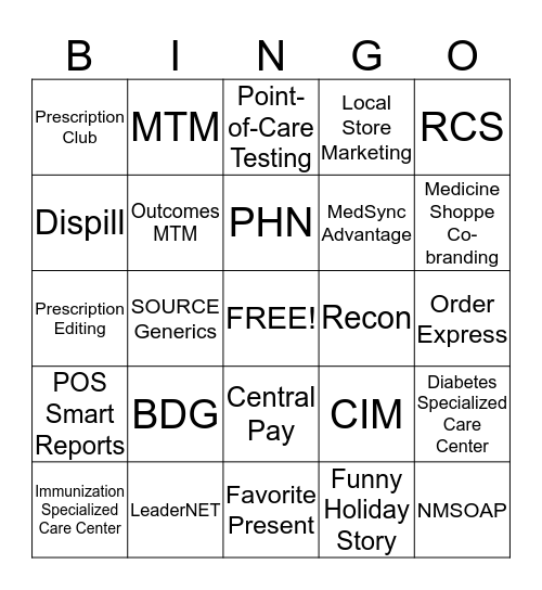 Solution Bingo Card