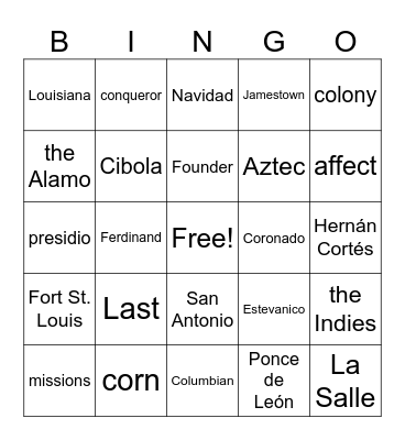 Virtual Explorer Quest Bingo Card