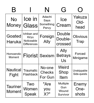 LaD:IW Bingo Card