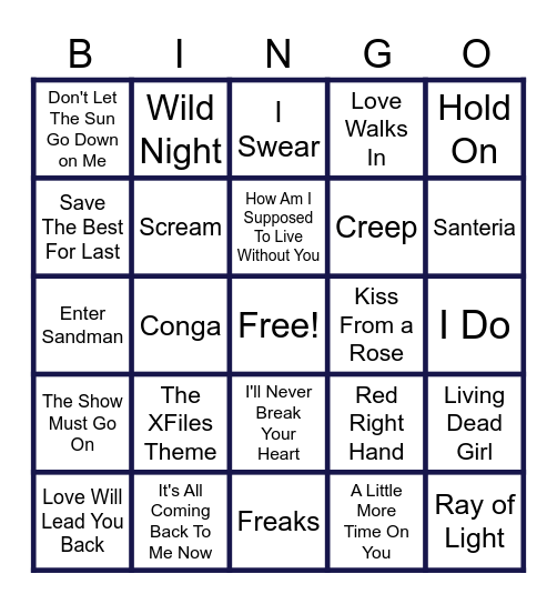 MUSIC BINGO at the Ann Arbor Eagles! 90s Memories and Moments of Halloween Nostalgia! 🎃👻 Bingo Card