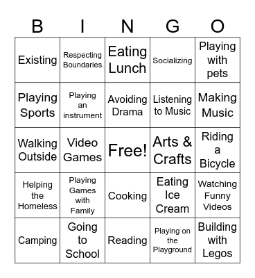 FINDING JOY Bingo Card