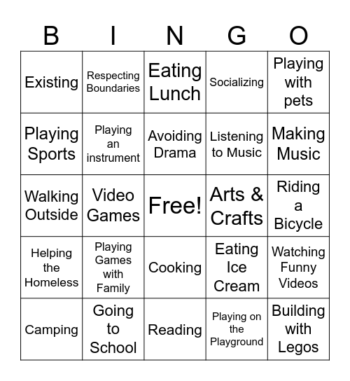 FINDING JOY Bingo Card
